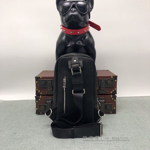 chrome hearts包 克羅心經典款胸包 前幅童軍花和卷文logo點綴 克羅心男挎包  gjc2029